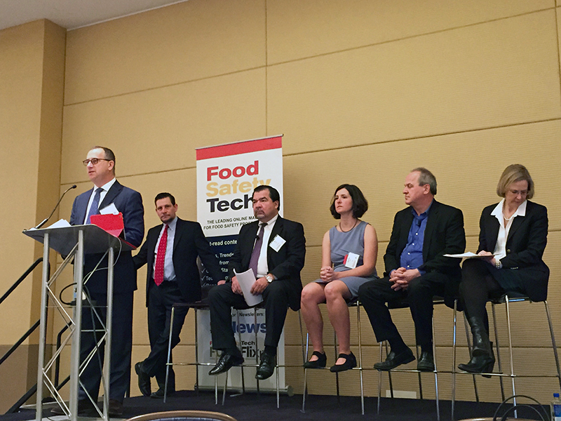 Food safety superstar panel discuss controlling pathogens. Photo: amyBcreative