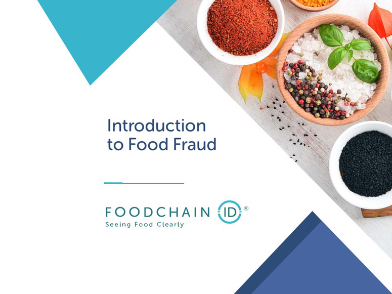 Introduction to Food Fraud