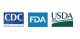 CDC, FDA, USDA logos