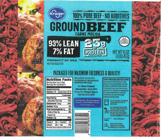 Kroger Ground Beef, recall